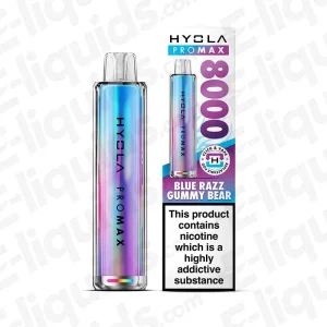 Hyola Pro Max 8000 Blue Razz Gummy Bear Prefilled Pod Kit