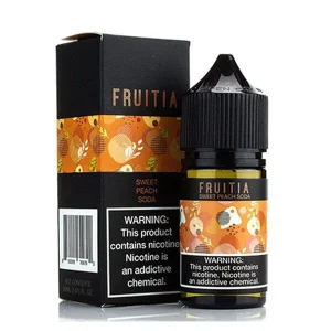 Sweet Peach Soda by Fruitia Salts 30ml