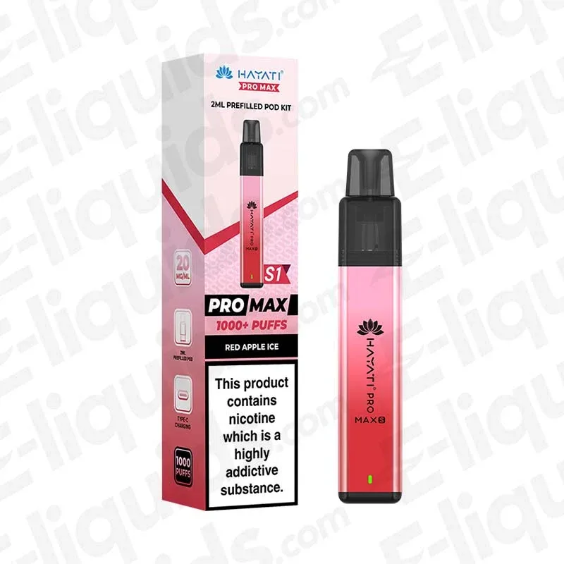 Hayati Pro Max S1 Red Apple Ice Prefilled Pod Kit
