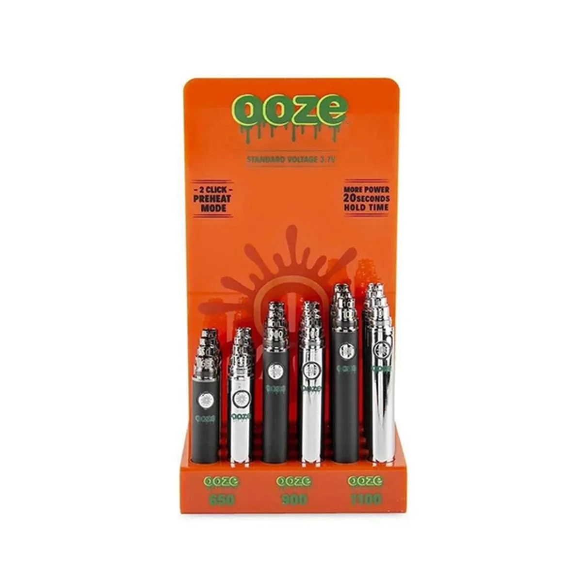 Ooze Vape Battery Display 24 Pack