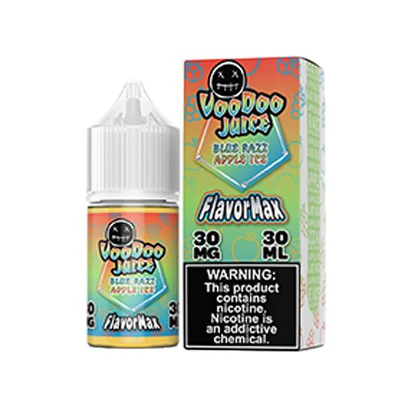 Blue Razz Apple Ice by Voodoo Juice FlavorMax Salts Series E-Liquid 30mL (Salt Nic)