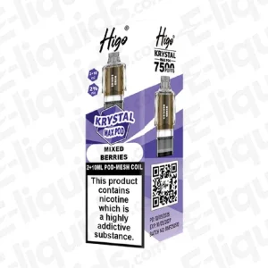 Higo Krystal Max Mixed Berries Prefilled Pods