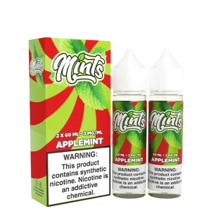 MINTS Applemint Eliquid by Mints Vape Co. (Freebase) – 120mL (2x60mL Bottles)