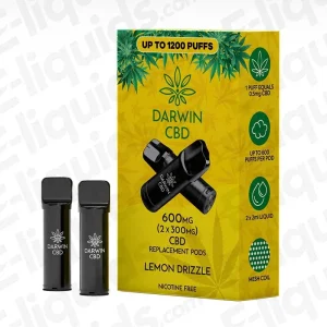 Darwin CBD 600mg Lemon Drizzle (2 x 300mg) Prefilled Pod