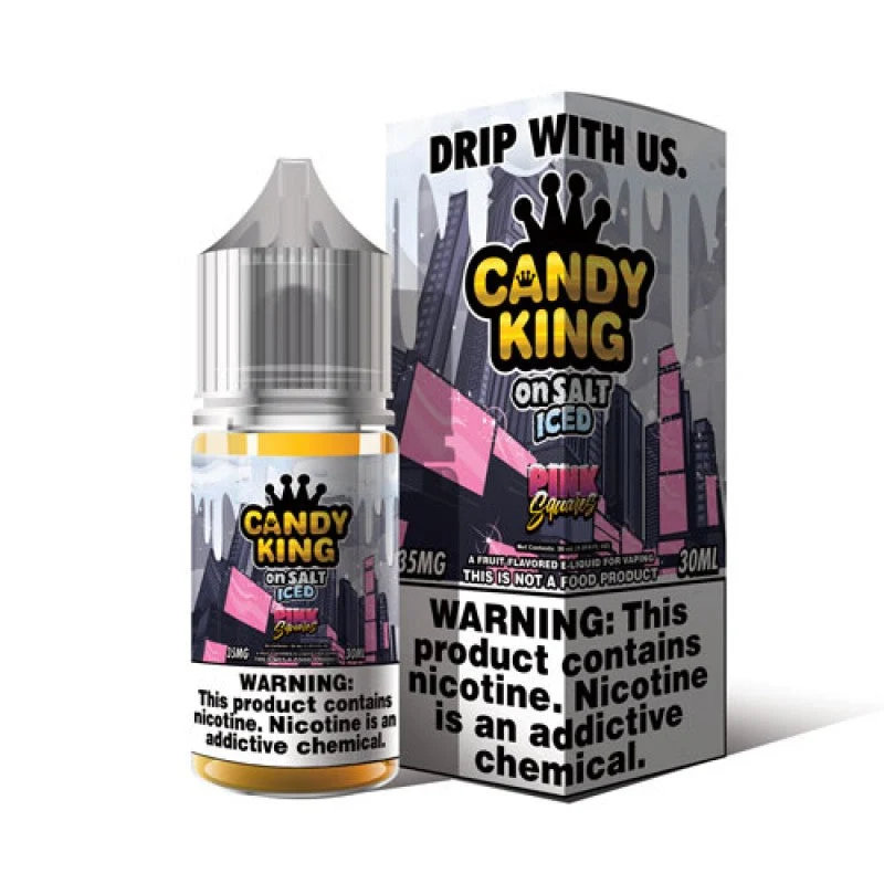 Pink Squares ICED by Candy King On Salt 30mL