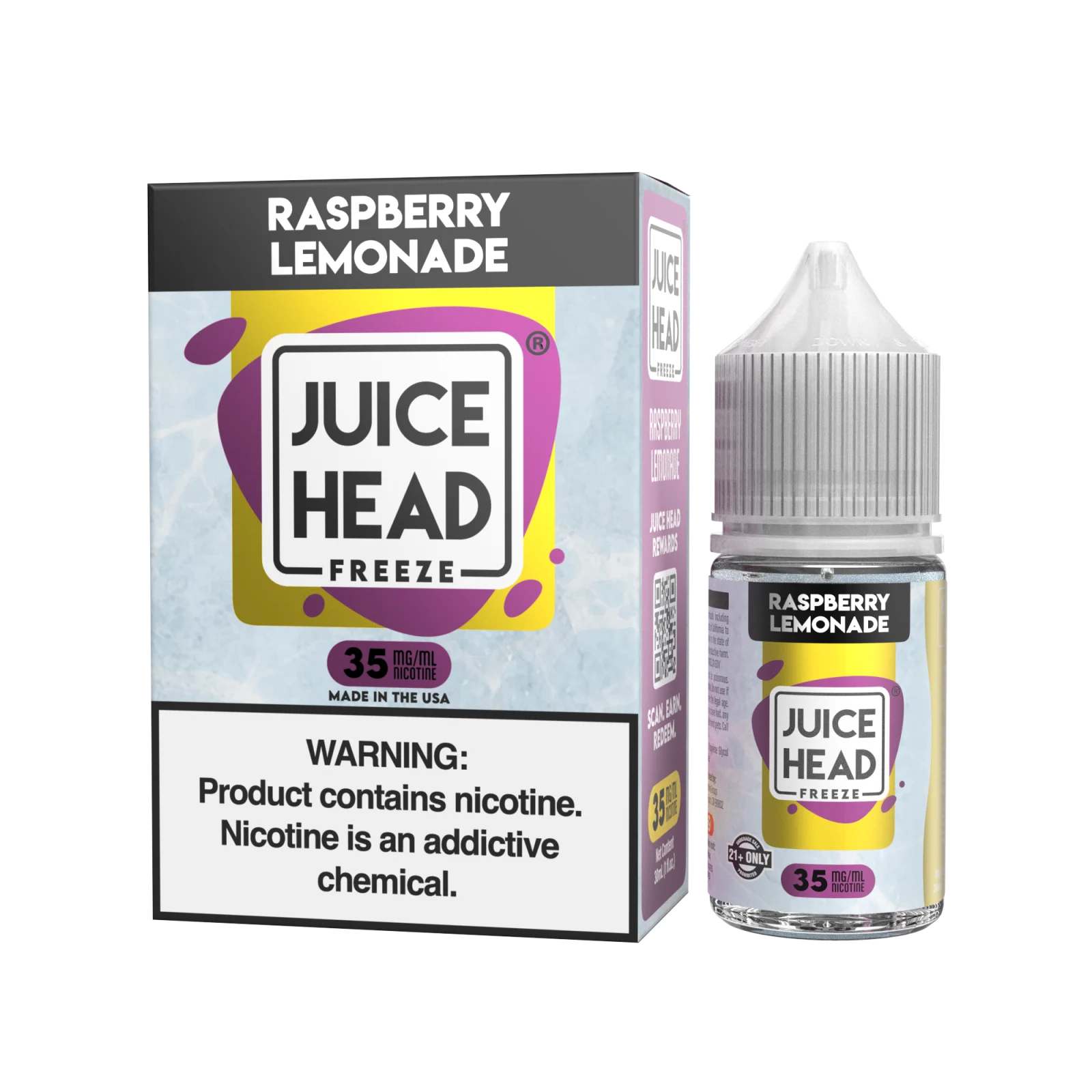 Juice Head Freeze Salt Raspberry Lemonade eJuice