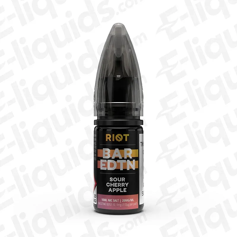 Riot Squad Bar Edition Sour Cherry Apple Nic Salt