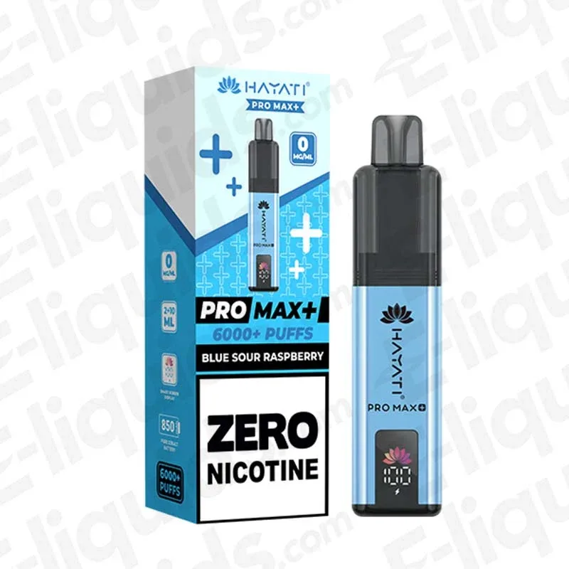 Hayati Pro Max+ 6K Blue Sour Raspberry Prefilled Pod Kit 0mg
