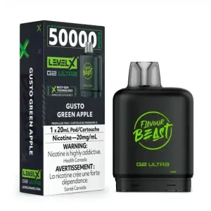 Level X Flavour Beast G2 Ultra Gusto Green Apple (6/box)
