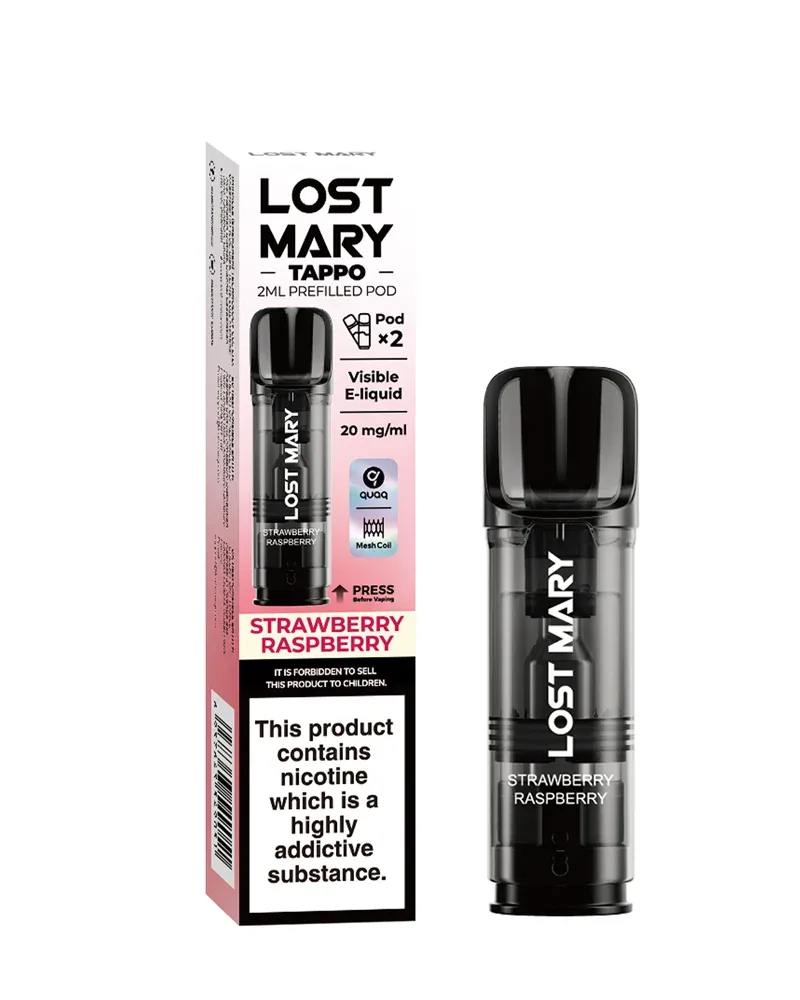 Strawberry Raspberry Lost Mary Tappo Pods (x2) - Image 2