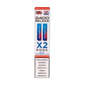 Blue Raspberry Ice IVG 2400 Reload Replacement Pods - 2 Pack