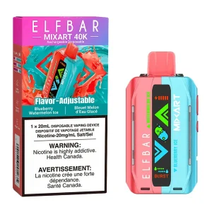 Elf Bar MixArt 40K Disposable Vape Device - Blueberry Watermelon Ice 20ml
