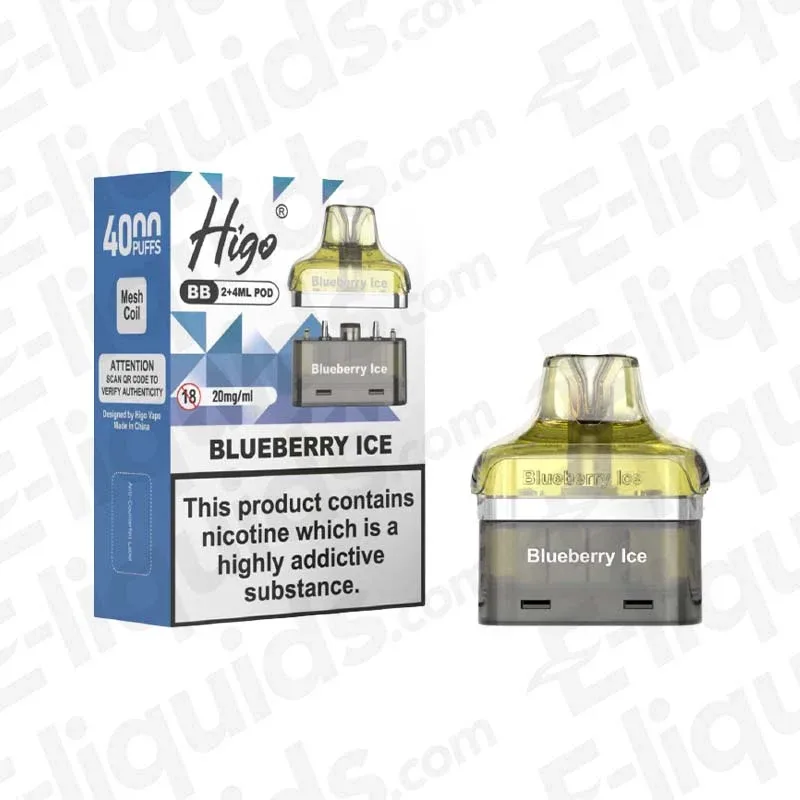 Higo BB 4000 Blueberry Ice Prefilled Pod