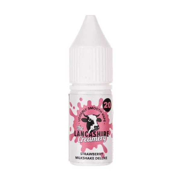 Strawberry Milkshake Deluxe Nic Salt E-Liquid by Lancashire Creamery