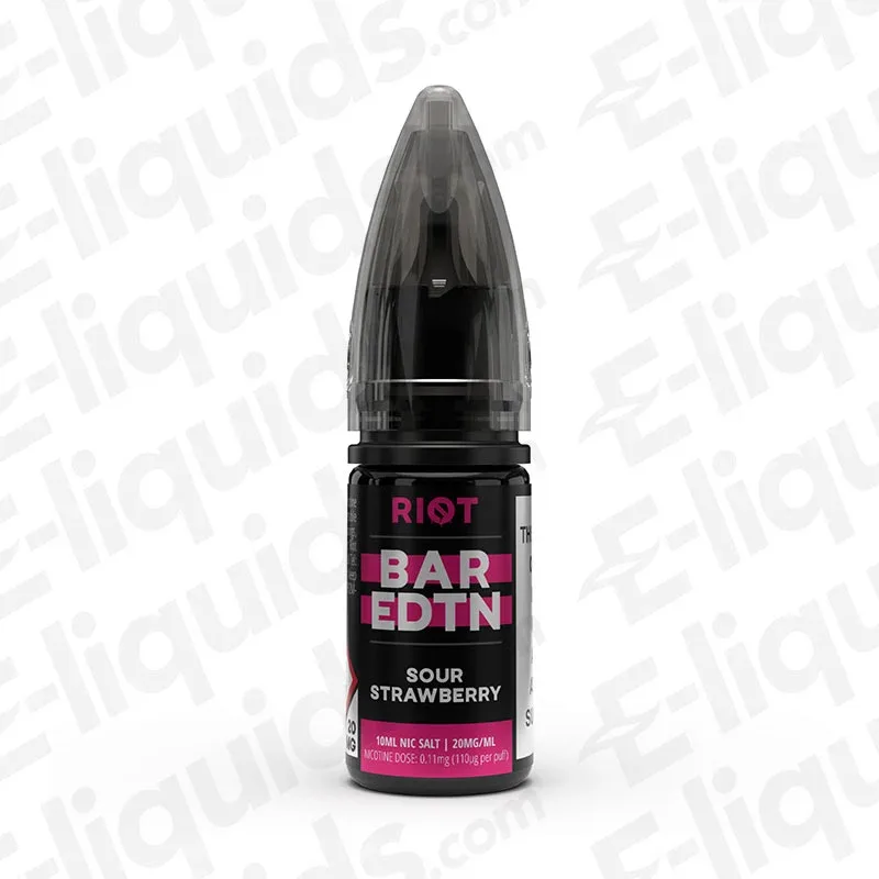 Riot Squad Bar Edition Sour Strawberry Nic Salt