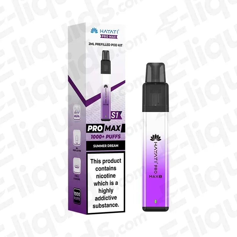 Hayati Pro Max S1 Summer Dream Prefilled Pod Kit