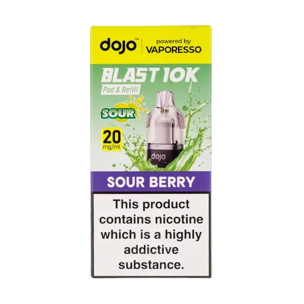 Sour Berry Dojo Blast 10K Prefilled Pod + Refill by Vaporesso
