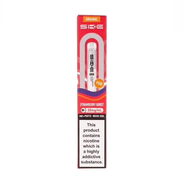 Strawberry Burst Crystal Bar 600 Prefilled Pod by SKE
