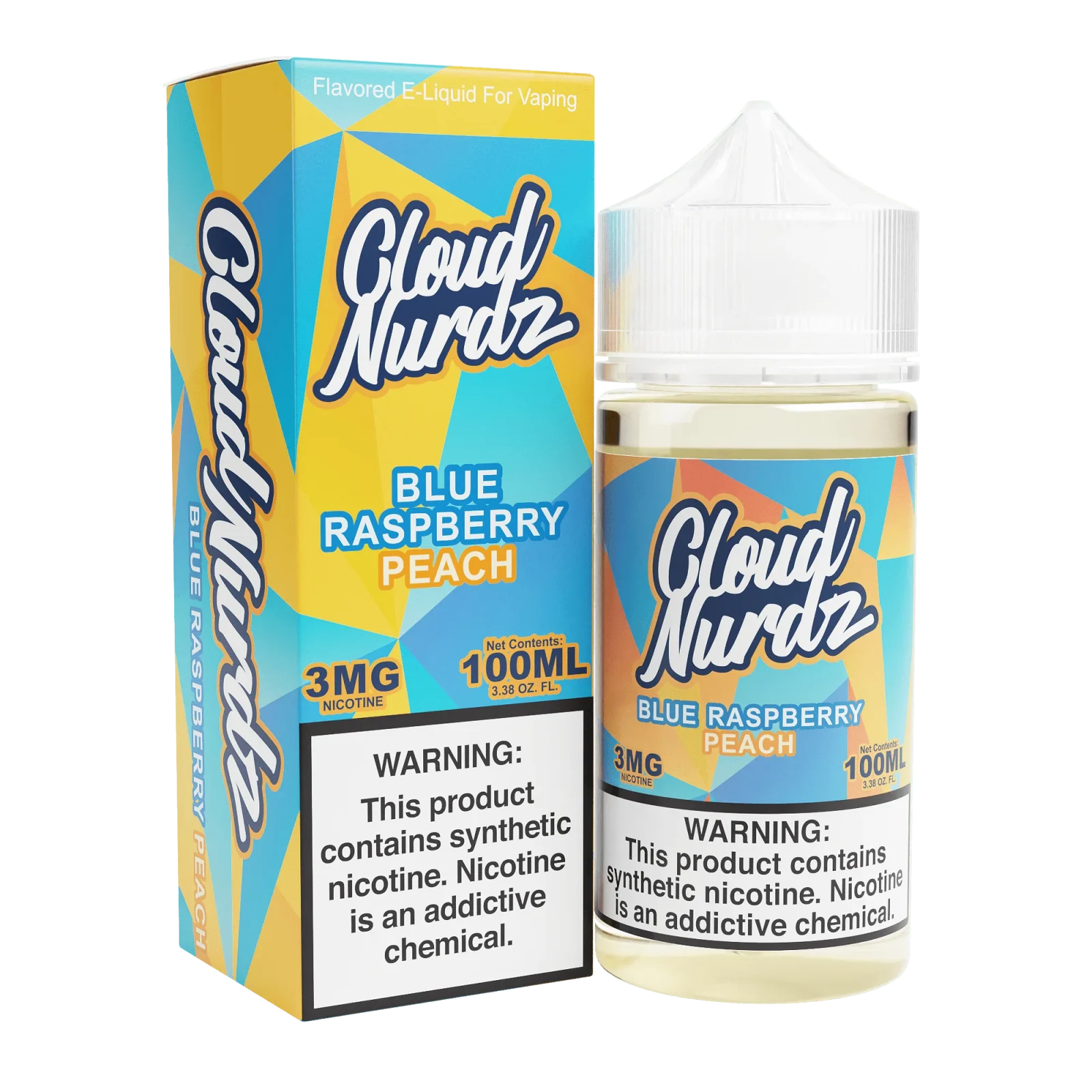 Blue Raspberry Peach - Cloud Nurdz - 100mL