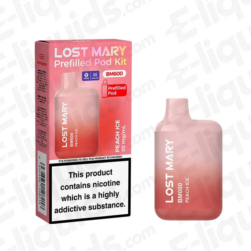 Lost Mary BM600 Peach Ice Prefilled Pod Kit