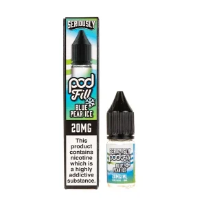 Blue Pear Ice Nic Salt E-Liquid by Seriously Pod Fill