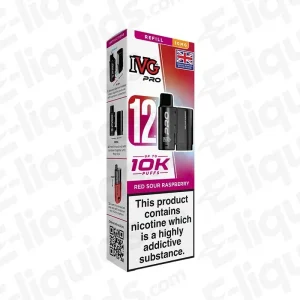 IVG Pro 12 10mg Red Sour Raspberry Prefilled Pod