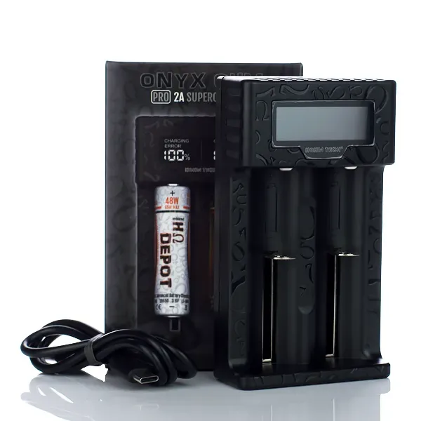 Hohm Tech Onyx Ohm 2A Matrix Display Battery Charger - 2 Bay - Image 2