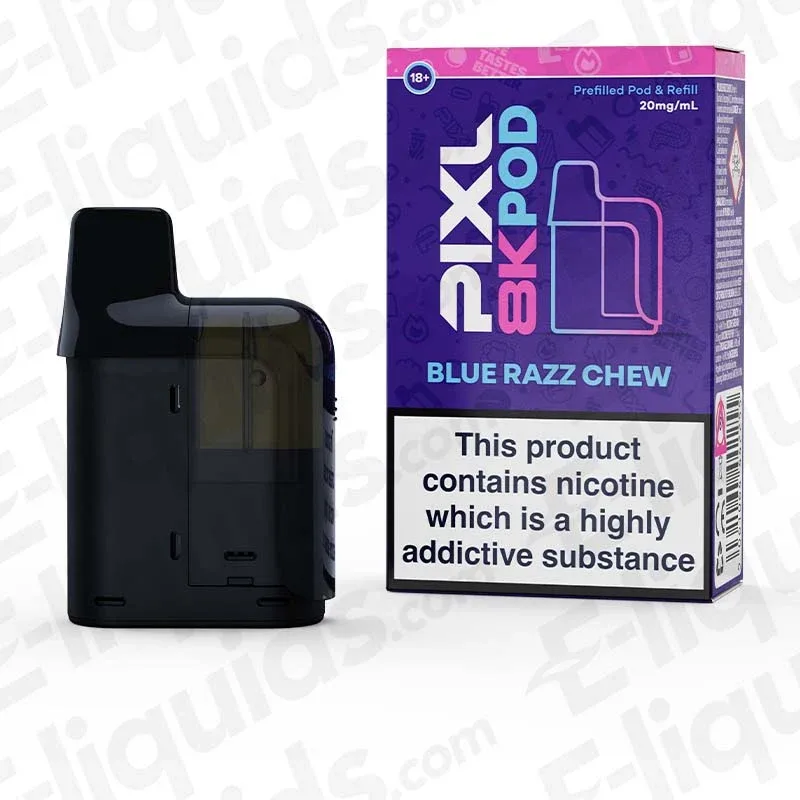 PIXL 8000 Blue Razz Chew Prefilled Pod