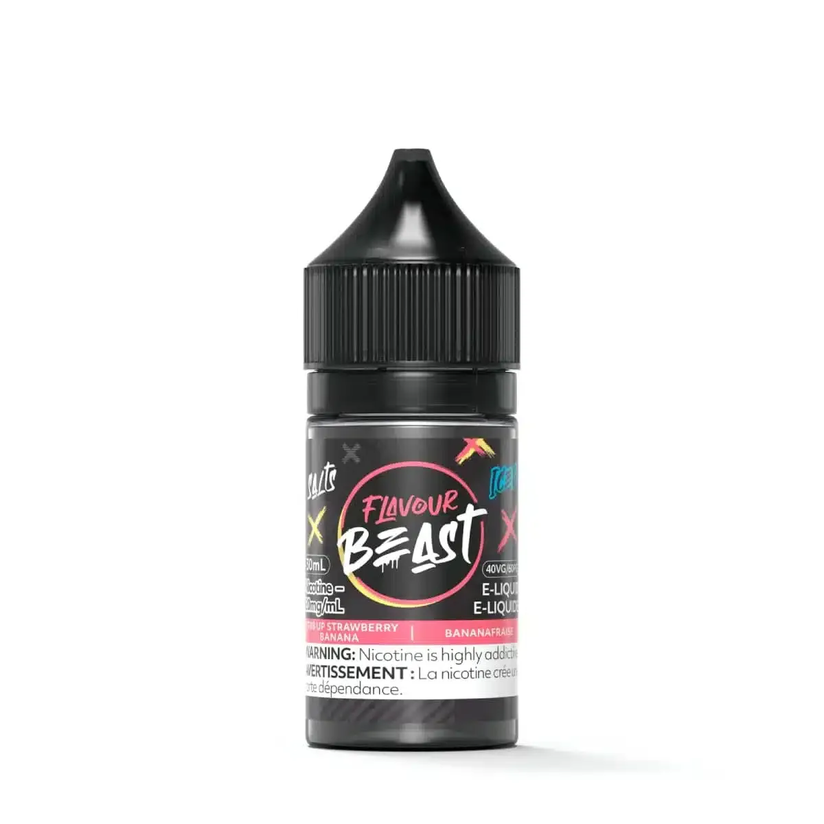 Flavour Beast STR8 UP Strawberry Banana Iced