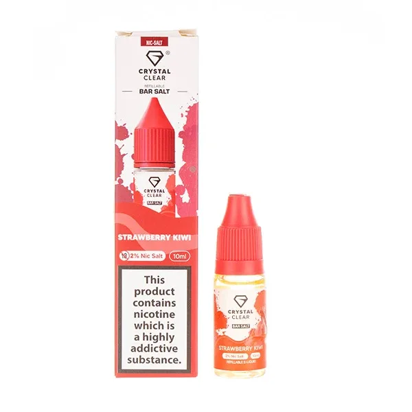 Strawberry Kiwi Nic Salt E-Liquid by Crystal Clear