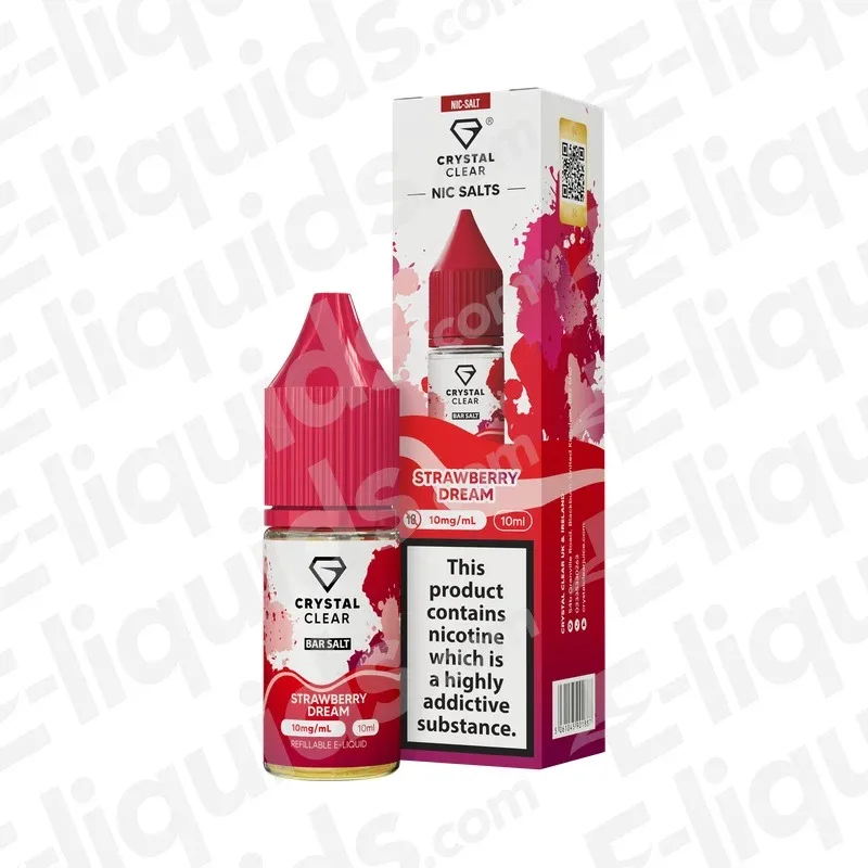 Crystal Clear Strawberry Dream Nic Salt - Image 2