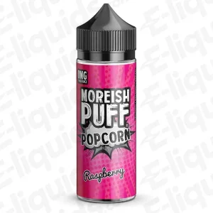 Moreish Puff Popcorn Raspberry Popcorn 100ml Shortfill Vape Juice