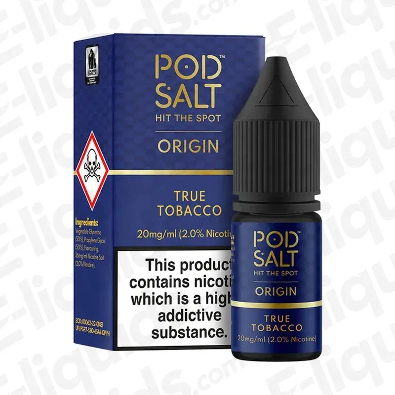 Pod Salt Origin True Tobacco Nic Salt