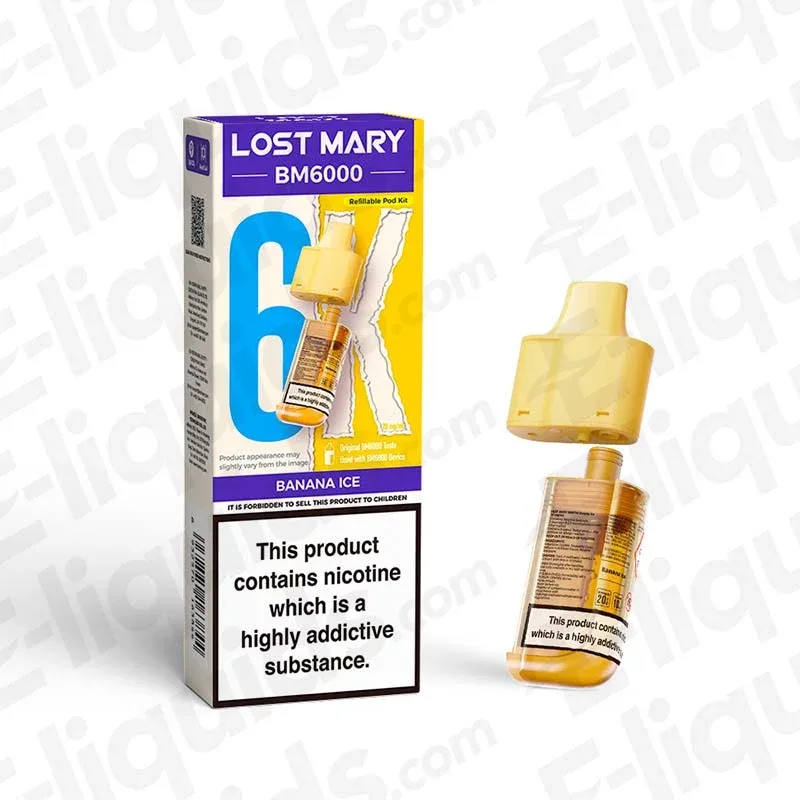 Lost Mary BM6000 Banana Ice Prefilled Pod