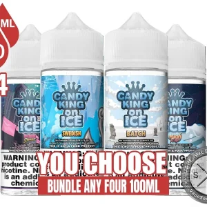 Candy King On Ice E-Juice Bundle 4x100ml (400ml)