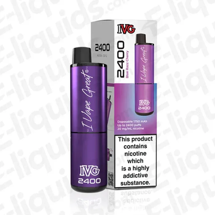 IVG 2400 4-in-1 Blue Razz Cherry Prefilled Pod Kit
