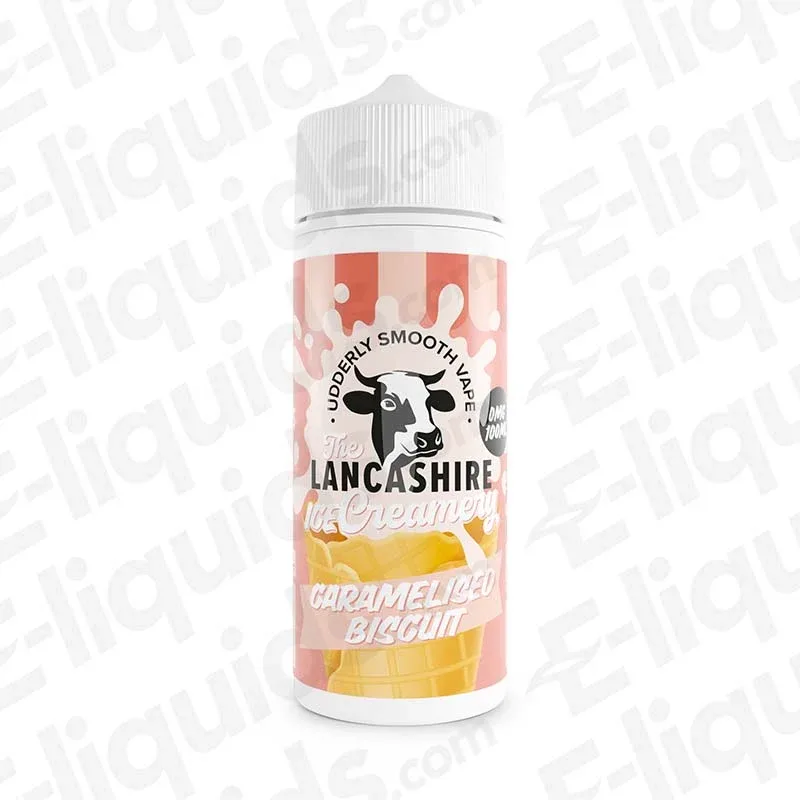 The Lancashire Creamery Lancashire Ice Creamery Caramelised Biscuit 100ml Shortfill Vape Juice