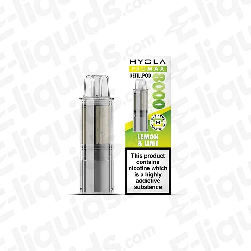 Hyola Pro Max 8000 Lemon & Lime Prefilled Pod