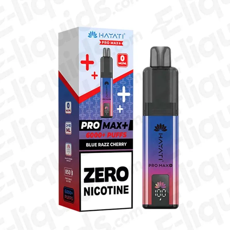 Hayati Pro Max+ 6K Blue Razz Cherry Prefilled Pod Kit 0mg