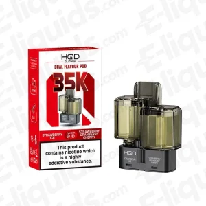 HQD Glow Air 35K Strawberry Ice-Strawberry Cranberry Cherry Prefilled Pod