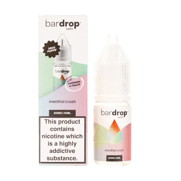 Menthol Crush Nic Salt E-liquid by Bar Drop