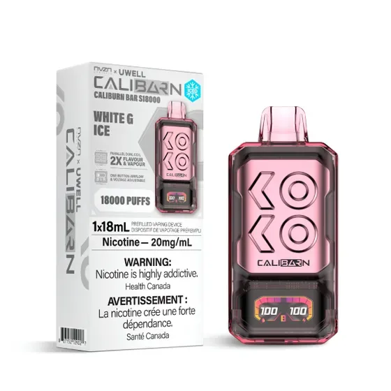 NVZN Uwell Caliburn Bar 18K Disposable White G Ice
