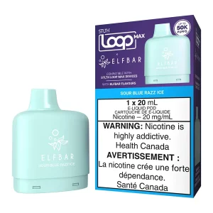 STLTH Loop Max X Elf Bar E-Liquid Pod Pack - Sour Blue Razz Ice 20ml