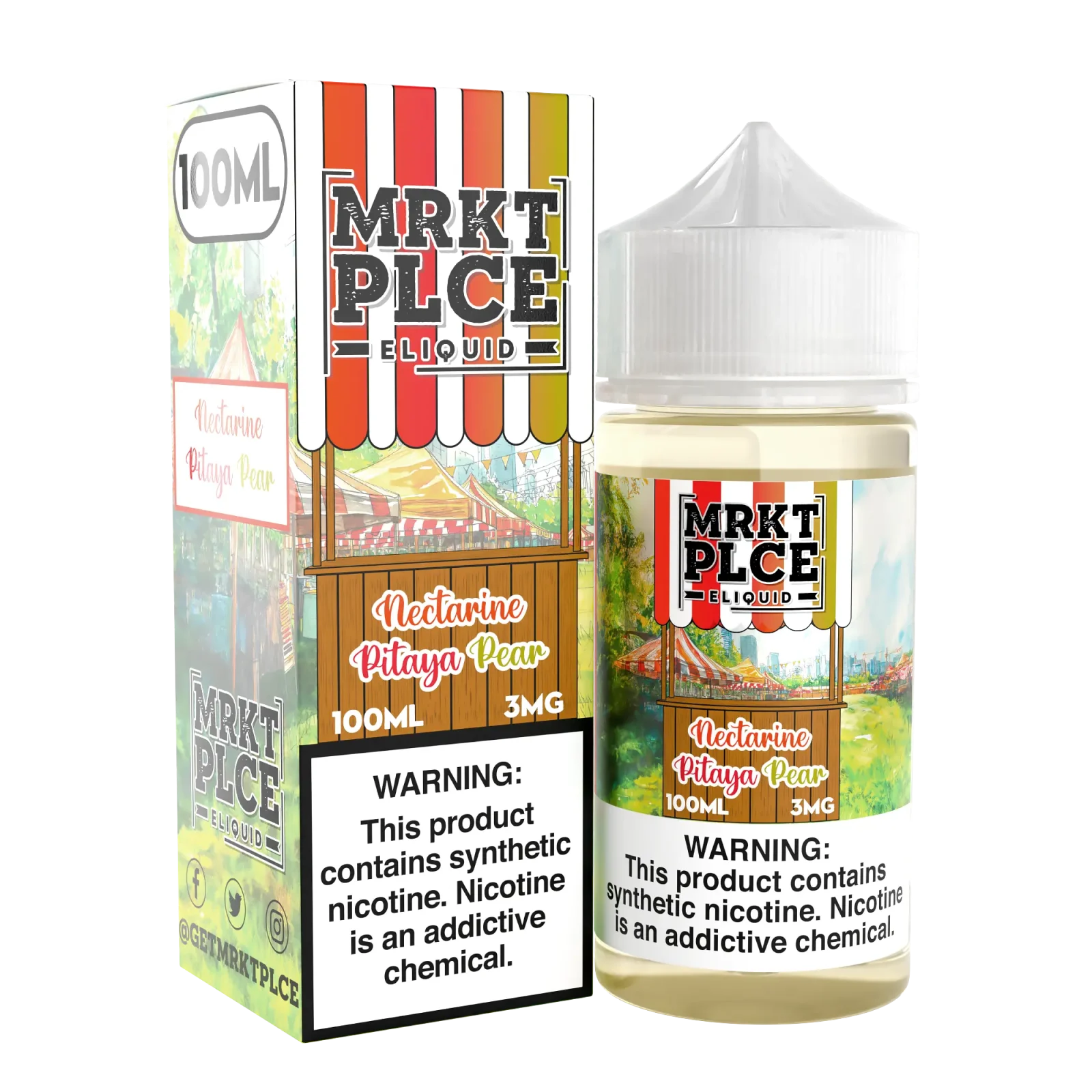 MRKT PLCE Nectarine Pitaya Pear Vape Juice