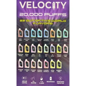 Velocity 20,000 Puffs Disposable Vape 17mL