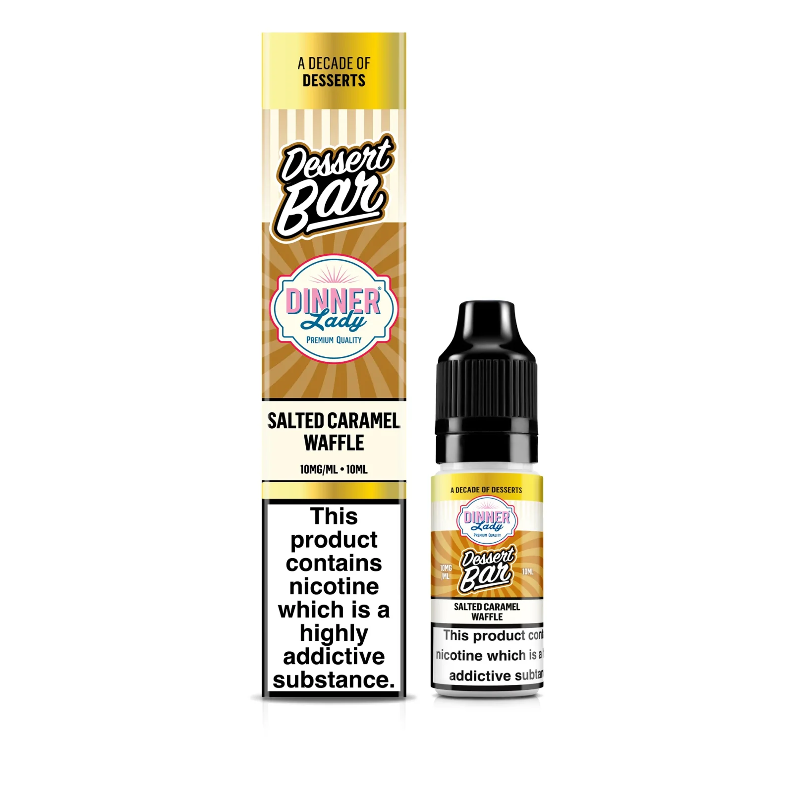 Dinner Lady Dessert Bar – Salted Caramel Waffle Bar Salt E-Liquid - Image 2