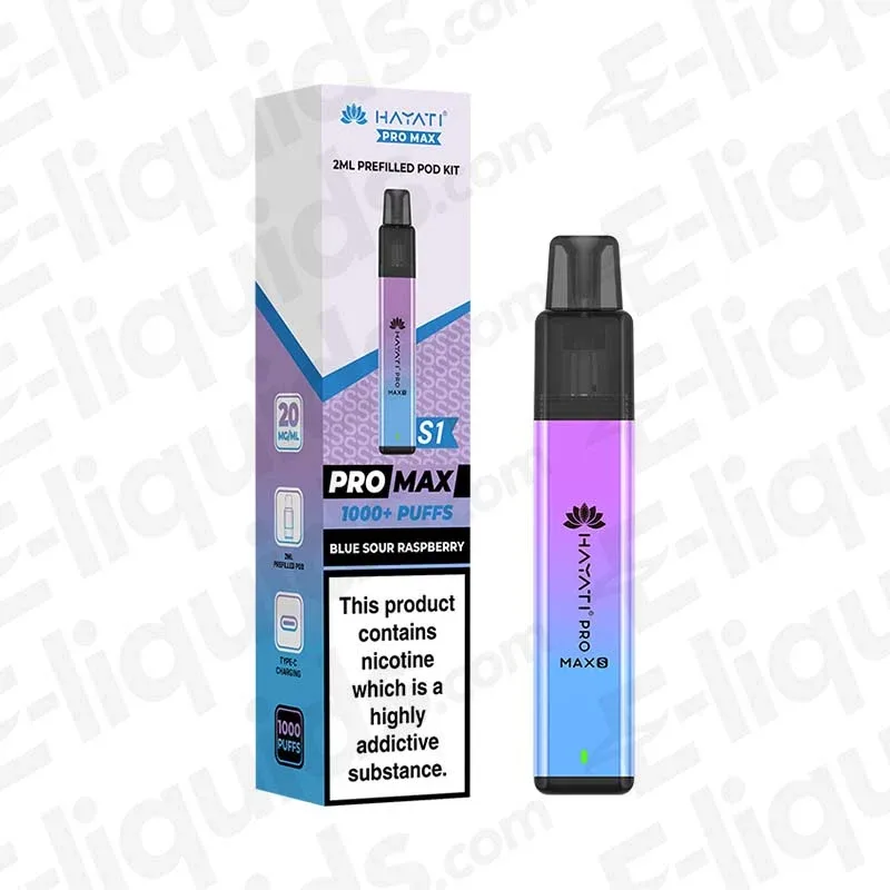 Hayati Pro Max S1 Blue Sour Raspberry Prefilled Pod Kit