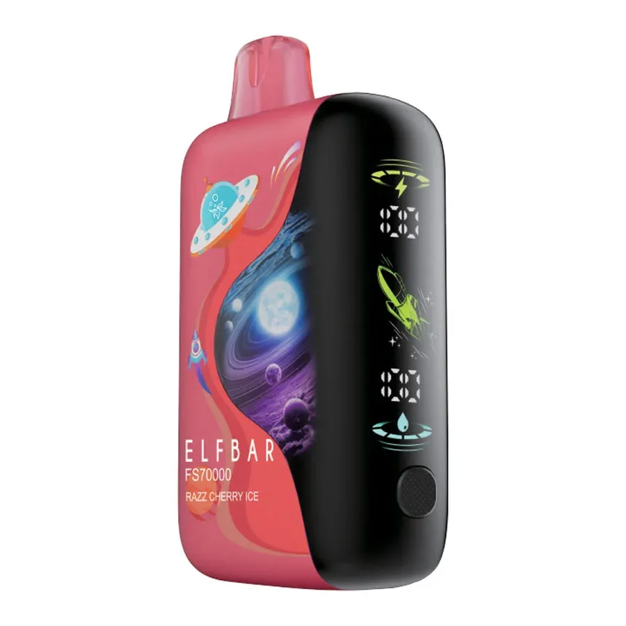 Elf Bar FS70K Disposable Vape Device - Razz Cherry Ice 20ml