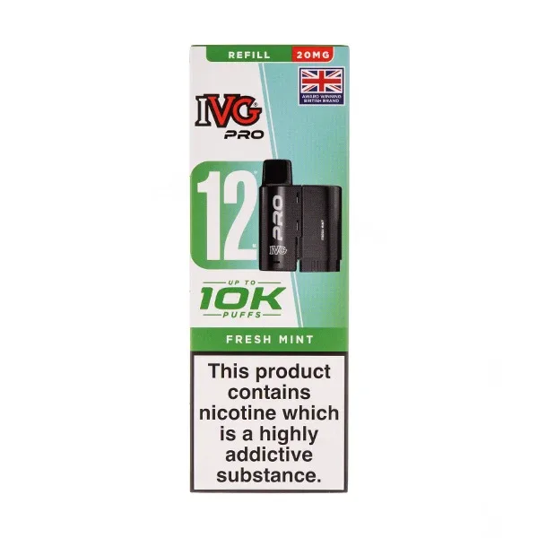 Fresh Mint Pro 12 Prefilled Pod + Refill by IVG