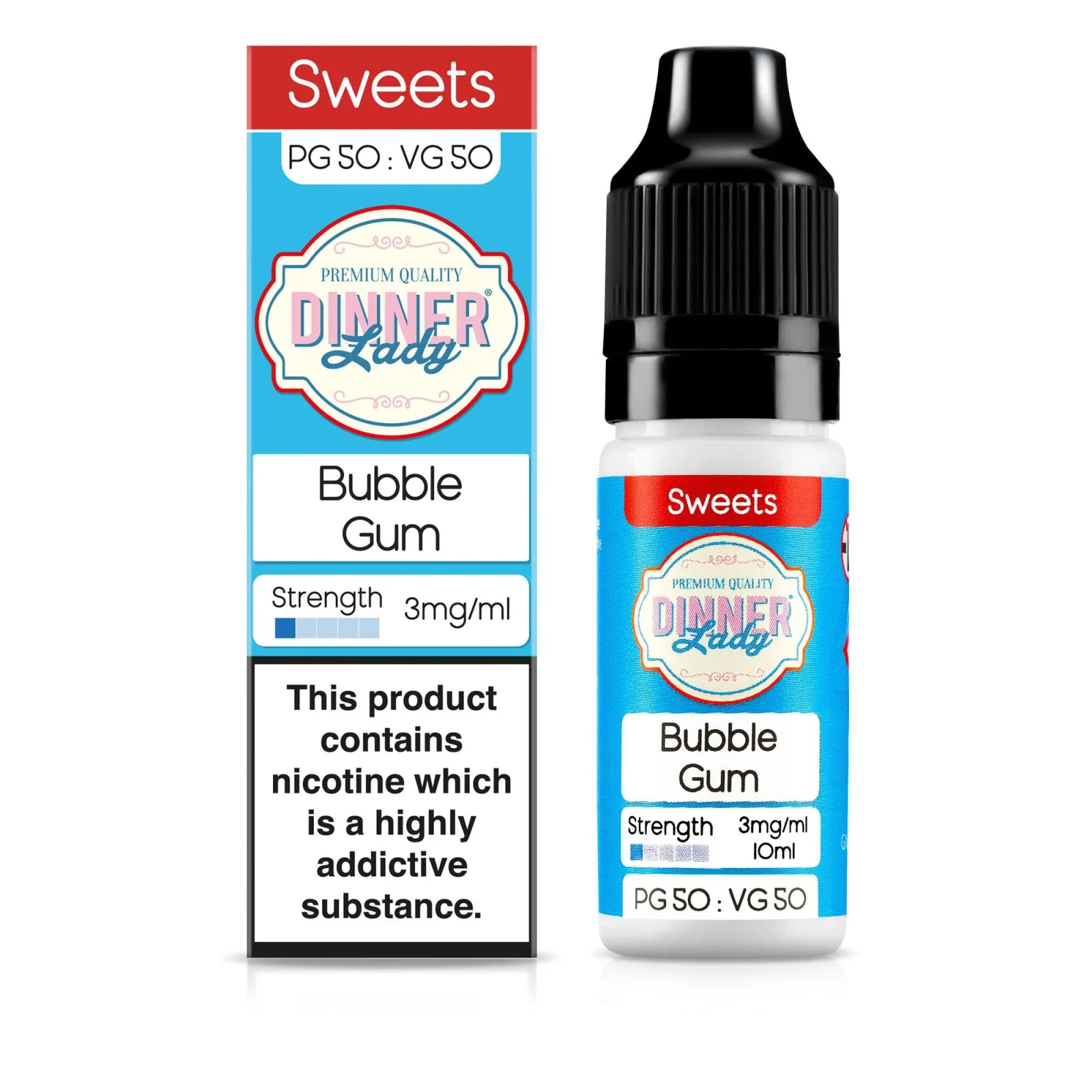 Bubble Gum 50:50 10ml E-Liquid - Image 2